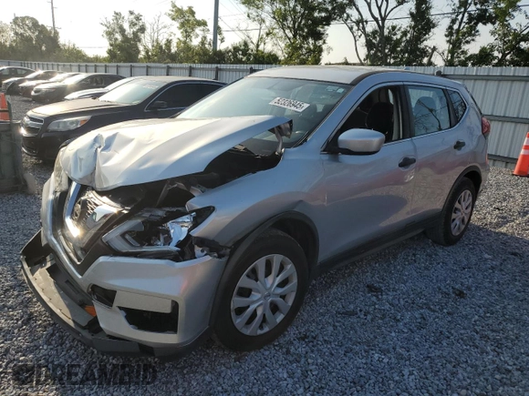 2017 Nissan Rogue S with VIN JN8AT2MT1HW384993, listed as a Copart auction lot 52326945 with 80,266 mi miles and Salvage Title. Bid and sale history available at carsss.com. Image 1.