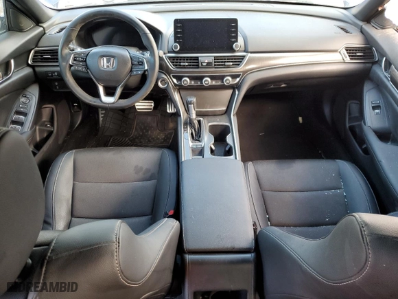 2019 Honda Accord Sedan Sport 1.5T with VIN 1HGCV1F3XKA101048, listed as a Copart auction lot 84796114 with 0 mi miles and Salvage Title. Bid and sale history available at carsss.com. Image 8.