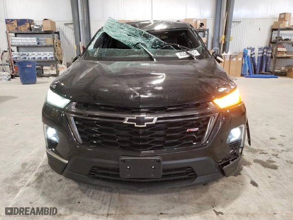 2023 Chevrolet Traverse RS with VIN 1GNEVJKW0PJ244581, listed as a Copart auction lot 43547155 with 28,592 mi miles and Salvage Title. Bid and sale history available at carsss.com. Image 5.