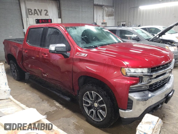 2021 Chevrolet Silverado 1500 LT with VIN 3GCUYDET5MG238738, listed as a Copart auction lot 82143104 with 62,151 mi miles and Salvage Title. Bid and sale history available at carsss.com. Image 4.