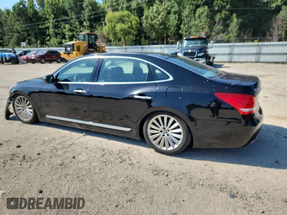 2016 Hyundai Equus Signature with VIN KMHGH4JH3GU102443, listed as a Copart auction lot 65938425 with 45,899 mi miles and Salvage title. Bid and sale history available at DreamBid. Image 2.