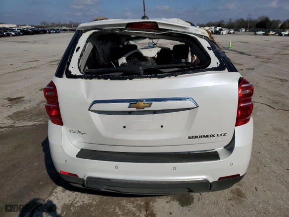 2016 Chevrolet Equinox LTZ with VIN 2GNALDEK5G1168462, listed as a Copart auction lot 60961544 with 114,284 mi miles and Salvage Title. Bid and sale history available at carsss.com. Image 6.
