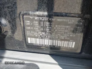 2014 Subaru Outback Limited z VIN 4S4BRCLC2E3322145, wystawiony jako IAAI lot #42654875 z przebiegiem 151 393 mil mil oraz . Historia ofert i sprzedaży dostępna na DreamBid. Obrazek 9.