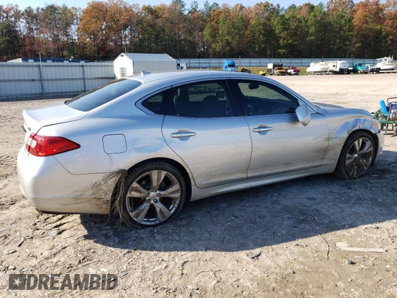 2013 Infiniti M37 with VIN JN1BY1AP9DM510965, listed as a Copart auction lot 80329254 with 119,103 mi miles and Salvage Title. Bid and sale history available at carsss.com. Image 3.