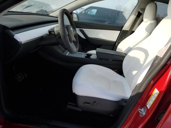 2022 Tesla Model Y Long Range with VIN 7SAYGDEE1NF458443, listed as a Copart auction lot 46497265 with 59,721 mi miles and Salvage Title. Bid and sale history available at carsss.com. Image 7.