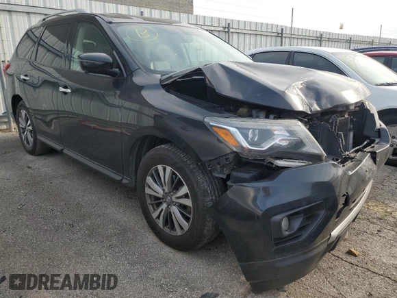 2018 Nissan Pathfinder SL with VIN 5N1DR2MN6JC632750, listed as a Copart auction lot 59013495 with 215,562 mi miles and Salvage title. Bid and sale history available at DreamBid. Image 4.