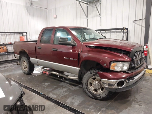 2003 Dodge 2500 ST with VIN 3D7KU28CX3G840039, listed as a IAAI auction lot 41267585 with 276,966 mi miles. Bid and sale history available at carsss.com. Image 1.