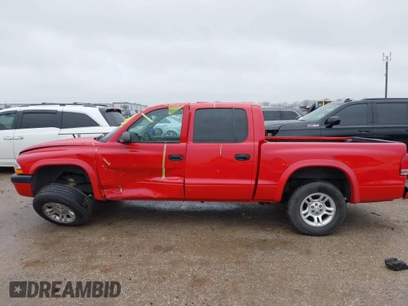 2004 Dodge Dakota Sport with VIN 1D7HL38KX4S657177, listed as a IAAI auction lot 41534575 with 38,802 mi miles. Bid and sale history available at carsss.com. Image 14.