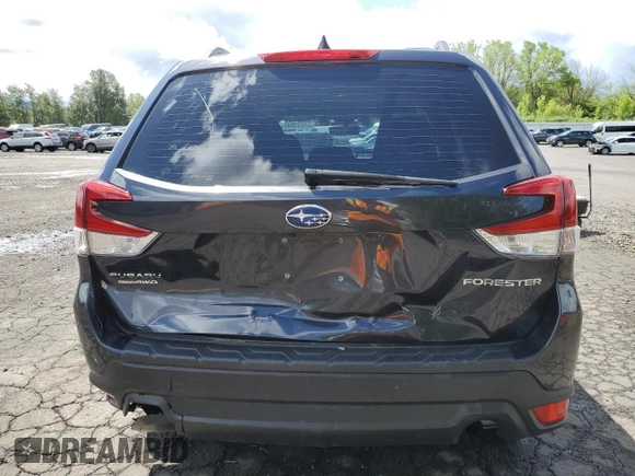 2019 Subaru Forester with VIN JF2SKACC7KH463306, listed as a Copart auction lot 57237345 with 21,680 mi miles and Salvage title. Bid and sale history available at DreamBid. Image 6.