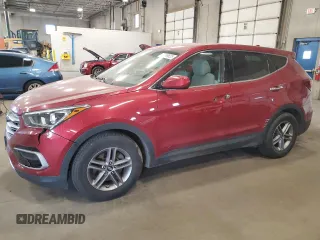 2017 Hyundai Santa Fe 2.4L z VIN 5XYZTDLB9HG464252, wystawiony jako Copart lot #56046825 z przebiegiem 106 830 mil mil oraz Czysty tytuł • Clean title. Historia ofert i sprzedaży dostępna na DreamBid. Obrazek 1.