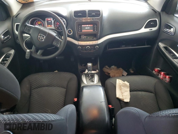 2015 Dodge Journey SXT with VIN 3C4PDDBG7FT646152, listed as a Copart auction lot 58371505 with 143,759 mi miles and Salvage title. Bid and sale history available at DreamBid. Image 8.