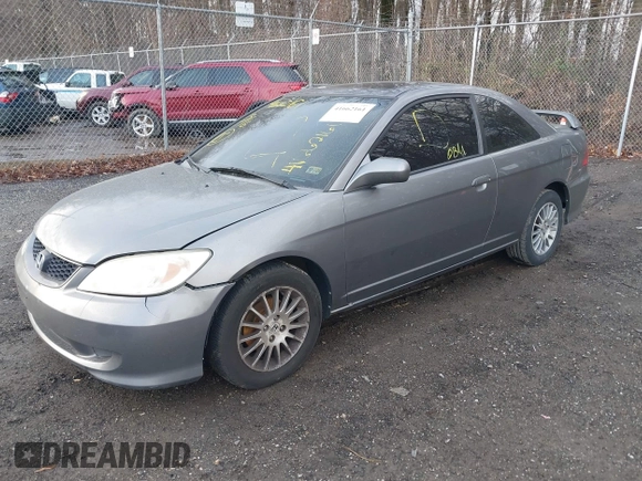 2005 Honda Civic EX with VIN 1HGEM21905L023773, listed as a IAAI auction lot 41662161 with 167,129 mi miles. Bid and sale history available at carsss.com. Image 2.