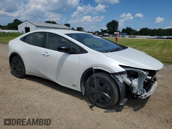 2024 Toyota Prius LE with VIN JTDADABU9R3014585, listed as a Copart auction lot 64608015 with 3,773 mi miles and Salvage title. Bid and sale history available at DreamBid. Image 4.