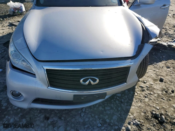 2012 Infiniti M37 with VIN JN1BY1ARXCM390500, listed as a Copart auction lot 46332685 with 127,808 mi miles and Salvage Title. Bid and sale history available at carsss.com. Image 11.