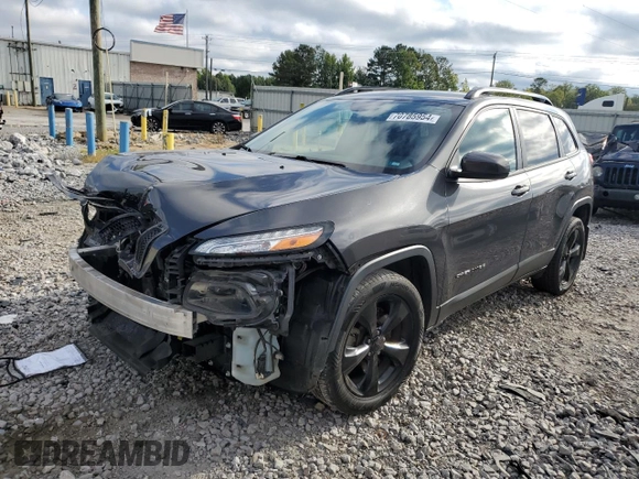 2016 Jeep Cherokee Altitude with VIN 1C4PJLCB1GW127082, listed as a Copart auction lot 70785954 with 75,791 mi miles and Salvage Title. Bid and sale history available at carsss.com. Image 1.