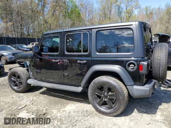 2021 Jeep Wrangler Unlimited Sport S with VIN 1C4HJXDN8MW783649, listed as a Copart auction lot 52484015 with 40,609 mi miles and Salvage Title. Bid and sale history available at carsss.com. Image 2.
