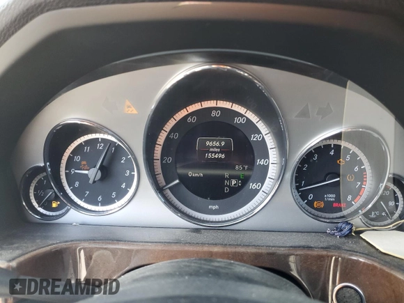2013 Mercedes-Benz E 350 Luxury with VIN WDDHF5KB4DA697286, listed as a Copart auction lot 63399425 with 155,496 mi miles and Salvage title. Bid and sale history available at DreamBid. Image 9.