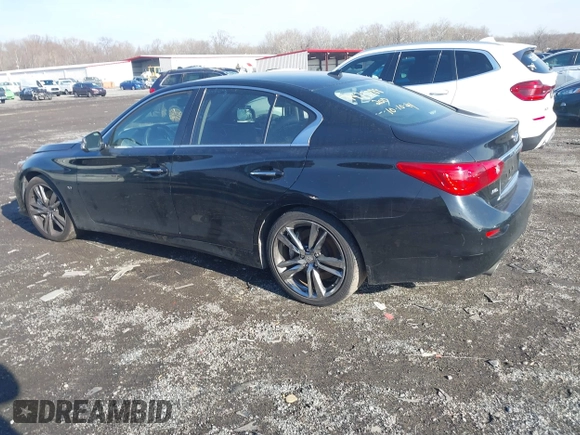 2015 Infiniti Q50 Premium z VIN JN1BV7AR9FM416956, wystawiony jako IAAI lot #41149753 z przebiegiem 81 888 mil mil oraz . Historia ofert i sprzedaży dostępna na DreamBid. Obrazek 14.