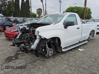 2024 Chevrolet Silverado 1500 Work Truck with VIN 3GCNAAED8RG336475, listed as a Copart auction lot 50422115 with 0 mi miles and Salvage Title. Bid and sale history available at carsss.com. Image 1.