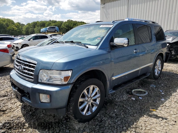 2010 Infiniti QX56 with VIN 5N3ZA0NC5AN900522, listed as a Copart auction lot 66495564 with 149,324 mi miles and Salvage Title. Bid and sale history available at carsss.com. Image 1.