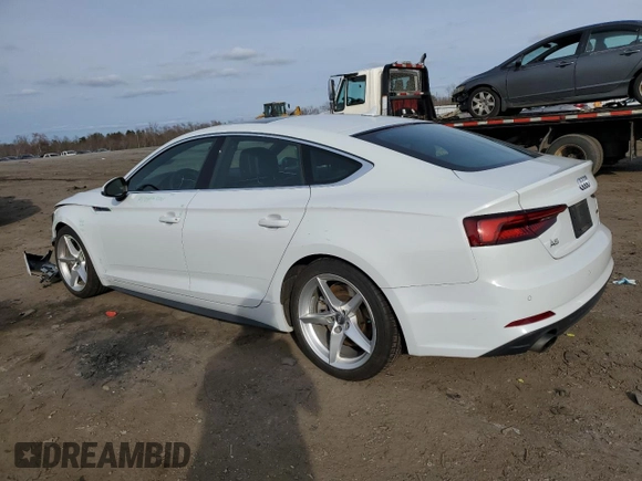 2019 Audi A5 Sportback Premium Plus with VIN WAUENCF58KA023337, listed as a Copart auction lot 45813494 with 42,650 mi miles. Bid and sale history available at carsss.com. Image 2.