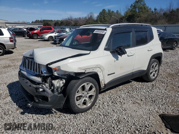 2018 Jeep Renegade Limited z VIN ZACCJADB1JPG74665, wystawiony jako Copart lot #46935345 z przebiegiem 80 318 mil mil oraz Szkoda całkowita • Salvage title. Historia ofert i sprzedaży dostępna na DreamBid. Obrazek 1.