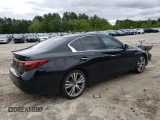 2019 Infiniti Q50 Luxe с VIN JN1EV7AR1KM590382, выставлен на аукционе Copart как лот 58008505 с пробегом 53 026 миль миль и Списание • Salvage title. История ставок и продаж доступна на DreamBid. Изображение 3.
