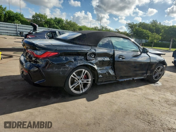 2023 BMW 4 Series 430i with VIN WBA23AT02PCL61138, listed as a Copart auction lot 67364435 with 18,698 mi miles and Salvage title. Bid and sale history available at DreamBid. Image 3.