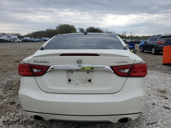 2017 Nissan Maxima Platinum with VIN 1N4AA6AP6HC381708, listed as a Copart auction lot 52283805 with 55,683 mi miles and Salvage Title. Bid and sale history available at carsss.com. Image 6.