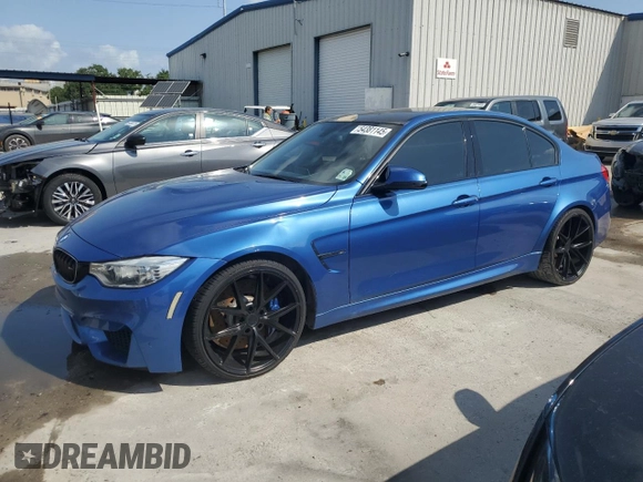 2016 BMW M3 with VIN WBS8M9C59G5D31154, listed as a Copart auction lot 54381145 with 88,259 mi miles and Non repairable. Bid and sale history available at DreamBid. Image 1.