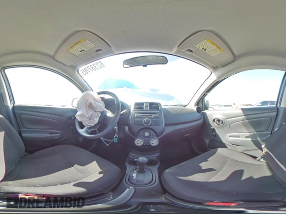 2012 Nissan Versa S with VIN 3N1CN7AP1CL939333, listed as a Copart auction lot 62337705 with 38,037 mi miles and Salvage title. Bid and sale history available at DreamBid. Image 14.