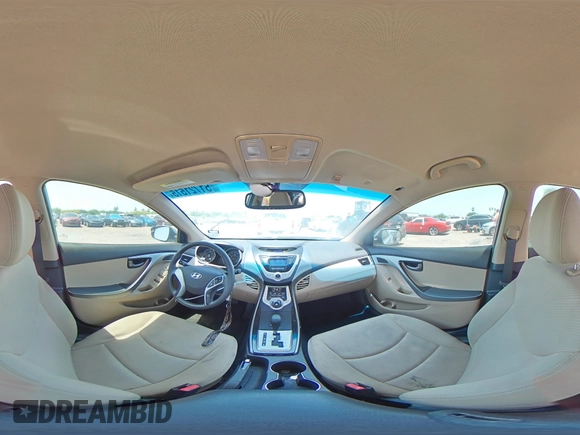 2012 Hyundai Elantra Limited with VIN KMHDH4AE6CU425288, listed as a Copart auction lot 51721515 with 85,174 mi miles and Salvage title. Bid and sale history available at DreamBid. Image 12.