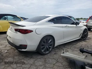 2020 Infiniti Q60 Red Sport 400 with VIN JN1FV7EK0LM400347, listed as a Copart auction lot 61872055 with 68,676 mi miles and Salvage title. Bid and sale history available at DreamBid. Image 3.