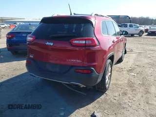 2015 Jeep Cherokee Limited with VIN 1C4PJMDS1FW646135, listed as a IAAI auction lot 41991811 with 123,229 mi miles. Bid and sale history available at carsss.com. Image 4.
