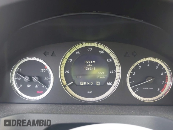 2009 Mercedes-Benz C-Class 3.0L Sport with VIN WDDGF81X49F232057, listed as a IAAI auction lot 41901618 with 136,343 mi miles. Bid and sale history available at carsss.com. Image 7.