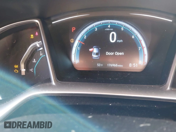 2016 Honda Civic Sedan EX-L with VIN 2HGFC1F77GH636904, listed as a IAAI auction lot 42090609 with 176,968 mi miles. Bid and sale history available at carsss.com. Image 7.