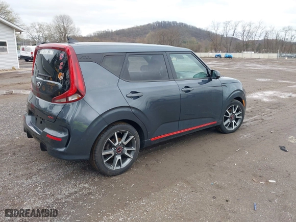 2020 Kia Soul GT-Line with VIN KNDJ63AU1L7078238, listed as a IAAI auction lot 41931330 with 38,484 mi miles. Bid and sale history available at carsss.com. Image 4.