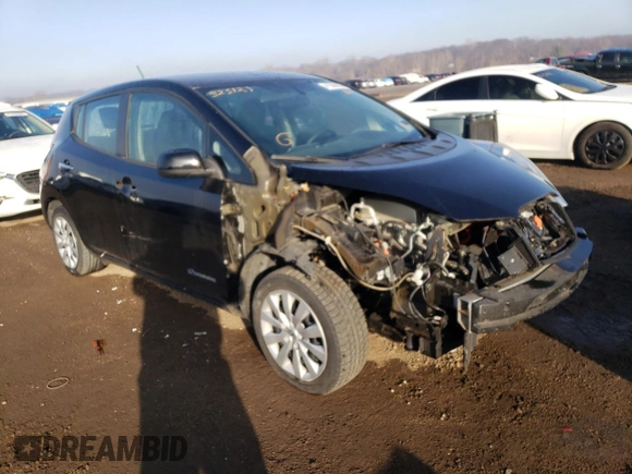 2015 Nissan LEAF SV with VIN 1N4AZ0CP2FC325121, listed as a Copart auction lot 41566553 with 0 mi miles. Bid and sale history available at carsss.com. Image 4.