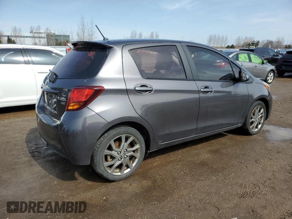 2015 Toyota Yaris L with VIN VNKKTUD38FA028182, listed as a Copart auction lot 51287005 with 179,215 mi miles and Clean Title. Bid and sale history available at DreamBid. Image 3.