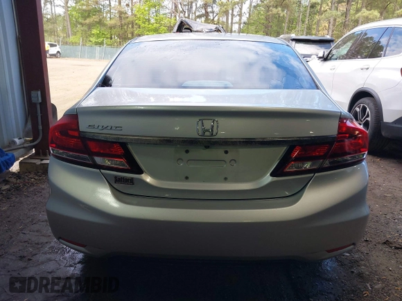 2014 Honda Civic Sedan EX with VIN 2HGFB2F86EH553768, listed as a IAAI auction lot 42042742 with 185,342 mi miles. Bid and sale history available at carsss.com. Image 16.