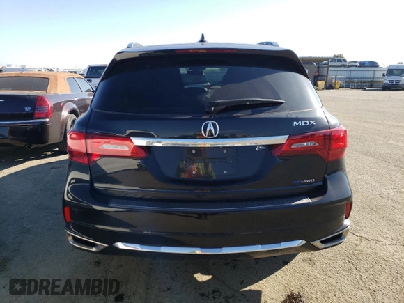 2018 Acura MDX Sport Hybrid w/Advance Pkg with VIN 5J8YD7H79JL000159, listed as a Copart auction lot 38217033 with 0 mi miles. Bid and sale history available at carsss.com. Image 6.