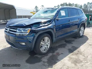 2019 Volkswagen Atlas 3.6L V6 SE w/Technology with VIN 1V2UR2CA0KC596900, listed as a IAAI auction lot 41653423 with 92,262 mi miles. Bid and sale history available at carsss.com. Image 2.