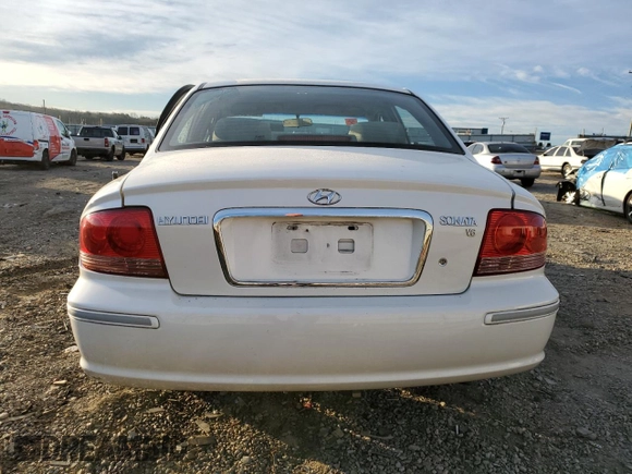 2003 Hyundai Sonata GLS with VIN KMHWF35H33A910342, listed as a Copart auction lot 42789435 with 127,344 mi miles and Salvage Title. Bid and sale history available at carsss.com. Image 6.