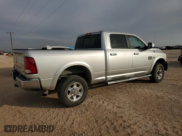 2012 Ram 2500 Laramie Longhorn with VIN 3C6UD5GL0CG225867, listed as a Copart auction lot 80437904 with 217,708 mi miles and Salvage Title. Bid and sale history available at carsss.com. Image 3.