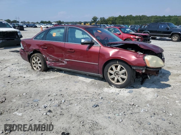 2005 Ford Five Hundred Limited with VIN 1FAFP25165G174663, listed as a Copart auction lot 72812174 with 0 mi miles and Salvage Title. Bid and sale history available at carsss.com. Image 4.