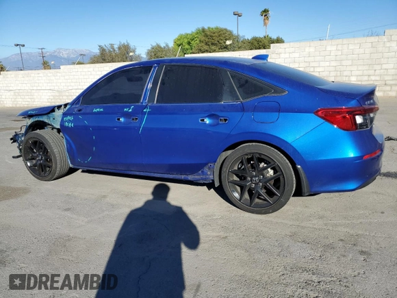 2022 Honda Civic Sedan Sport with VIN 2HGFE2F53NH581024, listed as a Copart auction lot 88352865 with 42,773 mi miles and Salvage Title. Bid and sale history available at carsss.com. Image 2.