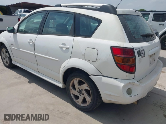 2007 Pontiac Vibe with VIN 5Y2SL65867Z405027, listed as a IAAI auction lot 42076178 with 191,760 mi miles. Bid and sale history available at carsss.com. Image 3.