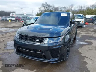2019 Land Rover Range Rover Sport SVR with VIN SALWZ2SE6KA845929, listed as a IAAI auction lot 41557635 with 77,622 mi miles and . Bid and sale history available at DreamBid. Image 18.
