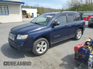 2012 Jeep Compass Sport with VIN 1C4NJDBB4CD600090, listed as a Copart auction lot 54076365 with 109,308 mi miles and Salvage Title. Bid and sale history available at carsss.com. Image 1.