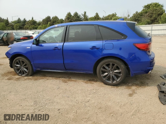 2020 Acura MDX Technology with VIN 5J8YD4H04LL027550, listed as a Copart auction lot 58573455 with 45,007 mi miles and Salvage title. Bid and sale history available at DreamBid. Image 2.